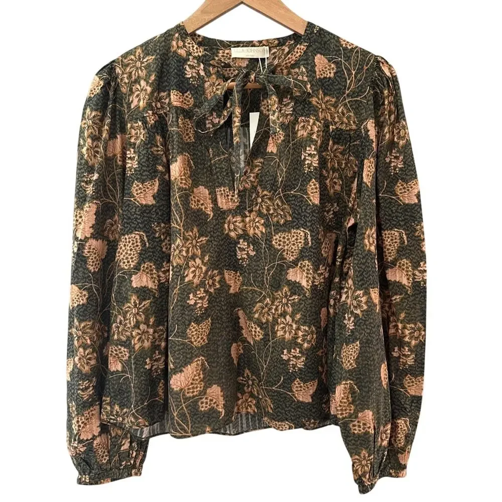 Ulla Johnson Tillie Blouse in Balsam Cotton Blend Voile Size 6